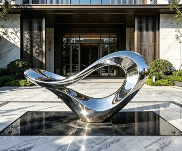 Custom Stainless Steel Abstract Sculpture-Wenhua Sculpture